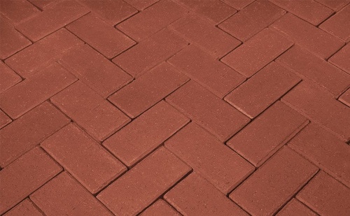 Тротуарная клинкерная брусчатка Wienerberger Penter rot без фаски, 240x118x62 мм
