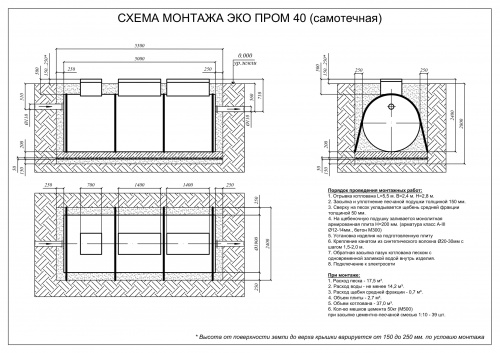 Локальное очистное сооружение Септик Евролос Экопром 150