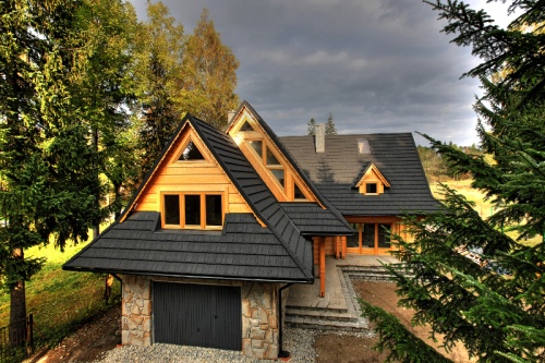 Композитная черепица рядовая Decra Classic Хвойный лес
